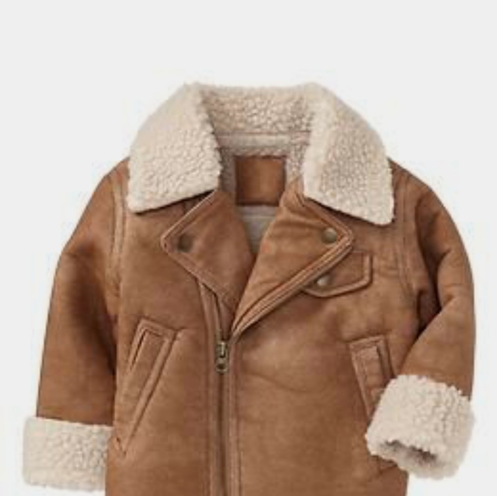 Baby Gap Shearling Moto Jacket